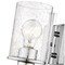 Z-Lite Beckett 1 Light Wall Sconce, Chrome And Clear Seedy 492-1S-CH - alternate 4